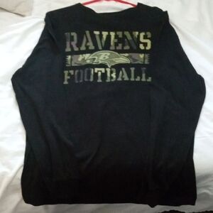Ravens Football Black Long Sleeve Shirt